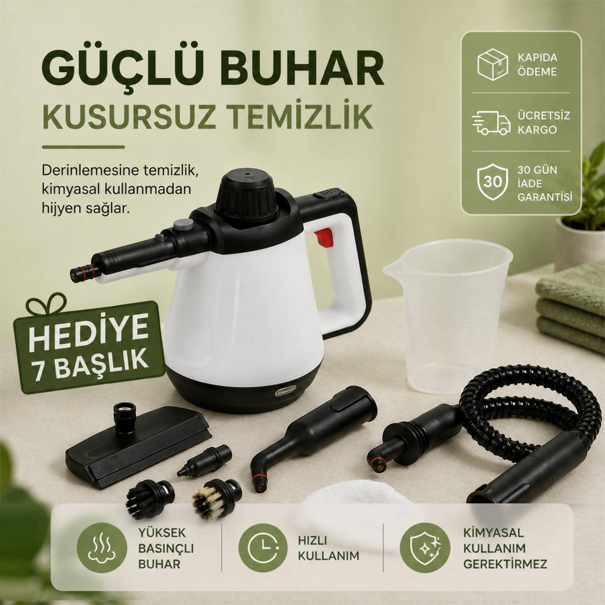 Lunera™ Ovalamadan Derinlemesine Temizlik (7 Parça)
